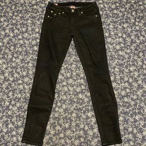 True religion black skinny jeans